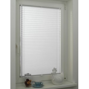 Gardinia Plissee Concept Luce Diurna, 40x130 cm, Bianco. Tenda plissettata bianca opaca su finestra.