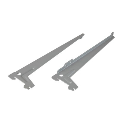Einloch-Winkelträger 1 Paar Silber 28 cm