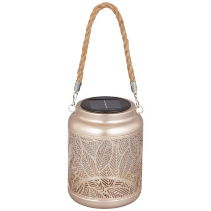 Schönenberger LED-Solarlaterne Tilia USB-C Warmweiss Höhe 15,5 cm / Ø 12 cm