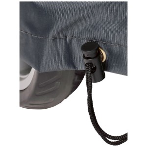 Housse de protection grise Jamestown avec cordon de serrage, adaptée aux grills ronds Ø 50 x 92 cm.