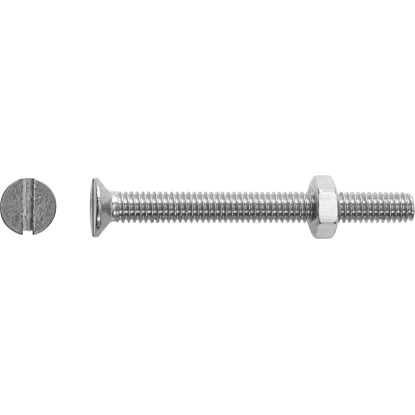 Gewindeschraube M6 x 40 mm Schlitz Edelstahl 8 Stk.