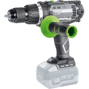 Trapano avvitatore a percussione LUX A-BS-20/S senza batteria, con impugnatura supplementare.