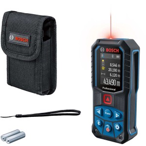 Télémètre laser Bosch Professional GLM 50-27 C jusqu'à 50 m avec accessoires.