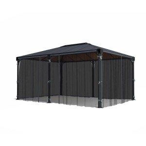 Zanzariera per Palram Pavilion Milano 4300, protezione insetti con cerniera.