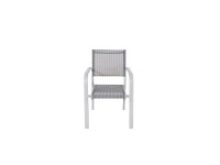 Acamp Stapelsessel Albergo Aluminium Platin-Grau 87 x 60 x 63 cm