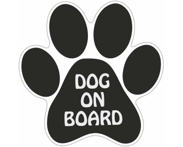 Sticker Hundepfote Dog on Board 14,5 x 11,5 cm kaufen bei OBI