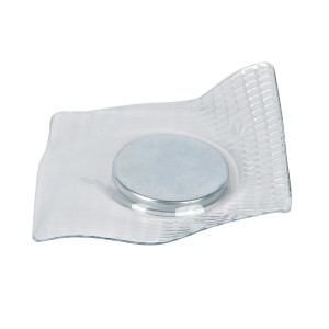 Fix-o-moll Magnete al neodimio da cucire, confezione da 4, magnete argentato in custodia di plastica trasparente.