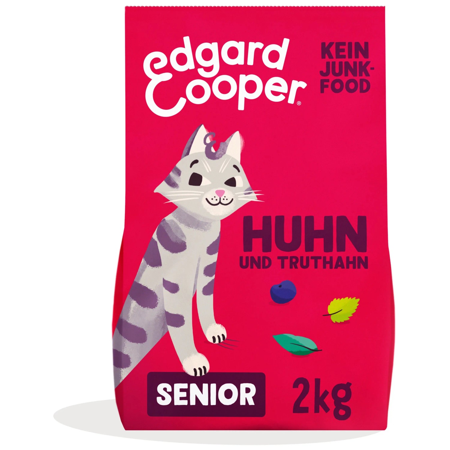 Edgard & Cooper Katzen-Trockenfutter Huhn und Truthahn Senior 2 kg