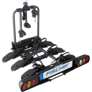 Porte-vélos d'attelage Fischer Proline Evo 3, pliable pour 3 vélos ou vélos électriques.