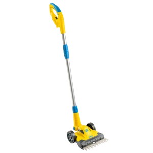 Gloria Finecut tagliaerba e bordi 18V in giallo/blu. Ideale per bordi e piccole aree.