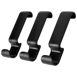 Tre ganci neri Traeger P.A.L. per utensili da grill.