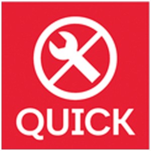Rotes "QUICK" Symbol: werkzeugloser Sägeblattwechsel für Metabo Akku-Säbelsäge SSE 18 LTX Compact.
