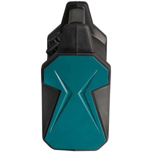 Stufa elettrica PTC Emerio verde, 2000W, portatile con protezione antiribaltamento.