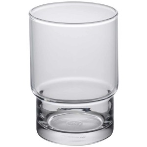 Verre à dents Diaqua transparent, Ø 58 mm, hauteur 96 mm, pour accessoires de salle de bain.