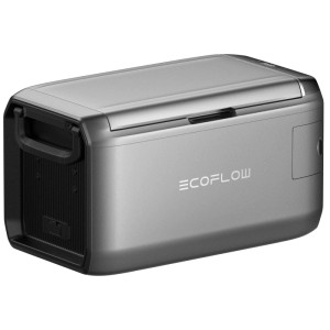 Glacière à compression Ecoflow Glacier 35 grise, capacité 35 litres, idéale pour le camping et l'extérieur.
