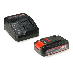 Einhell Power X-Change Starter Kit 18 V 2,5 Ah avec batterie et chargeur.