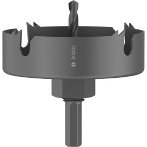 Seghe a tazza Bosch Wood and Drywall, Ø 86mm, con punta di centraggio per fori precisi in legno e cartongesso.