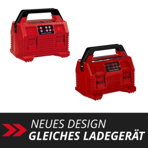Einhell Power X-Change Power X-Quattrocharger 4 A chargeur pour outils électriques, rouge.