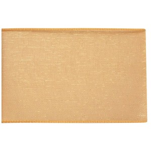 Nastro in organza marrone chiaro, larghezza 38 mm, lunghezza 5 m, ideale per decorare e creare.