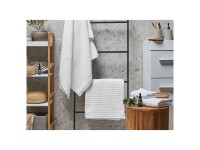 Beliani Handtuch-Set Atai Baumwolle Weiss 4-tlg.