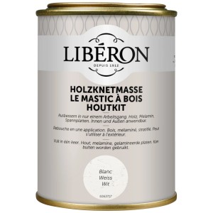 Dose Holzknetmasse Weiss für Holzreparaturen.
