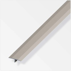 Profilé de recouvrement de joint de dilatation en aluminium titane, longueur 100 cm. Bande pour couvrir les joints de dilatation.