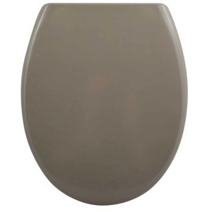 Spirella Abattant WC Easy-Clip Duroplast Taupe, avec mécanisme de fermeture ralentie.