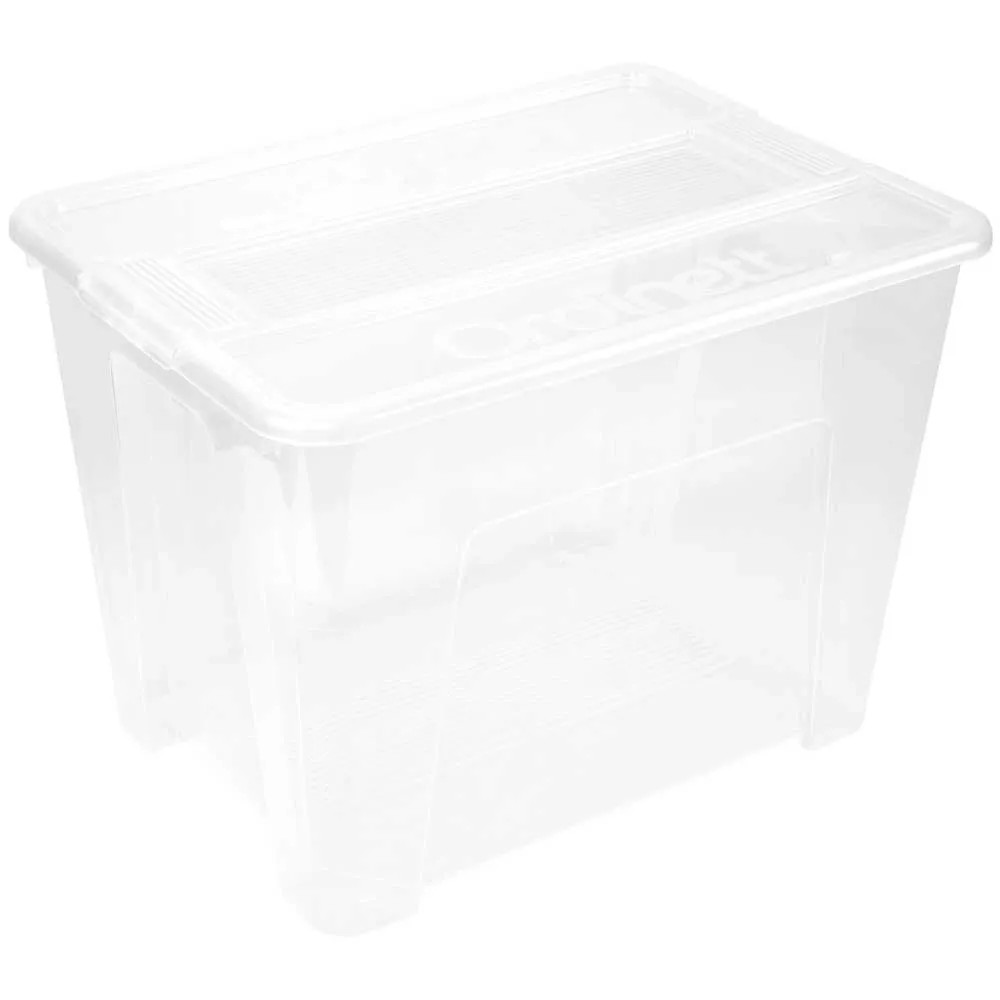 Contenitori Portaoggetti Trasparenti Con Coperchio: Scatola In Plastica Grande Capacità Per Dormitorio E Ufficio (Piccolo)
