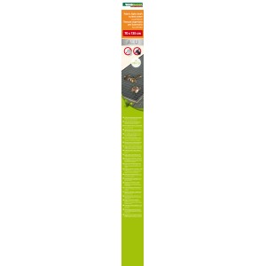 Lichtschachtabdeckung aus Alu, 70x135cm, schützt vor Laub und Ungeziefer.