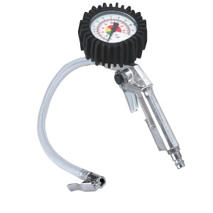 Gonfleur de pneus Einhell avec manomètre du kit d'outils pneumatiques pour compresseurs.