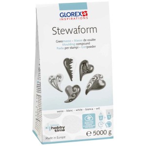 Stewaform Masse de moulage 5 kg, plâtre blanc pour couler des objets décoratifs.