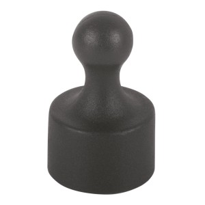 Fix-o-moll Cône magnétique néodyme, 20 mm, noir, lot de 4, pour les aides ménagères.
