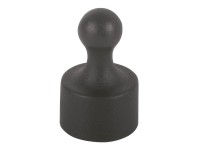 Fix-o-moll Magnetkegel Neodym Schwarz 20 mm x Ø 12 mm / 4 Stk.
