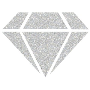 Glitzernder Diamant in Silberoptik, Aladine Diamond 24 Carats Farbe für Malzubehör.