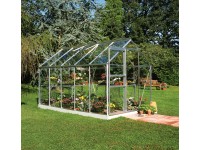 Halls Gewächshaus Popular 106 Blankglas 3 mm Alu 6,2 m² inkl. Fundamentrahmen
