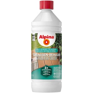 Alpina Detergente per terrazze 1 l, per la pulizia e la cura delle terrazze in legno.