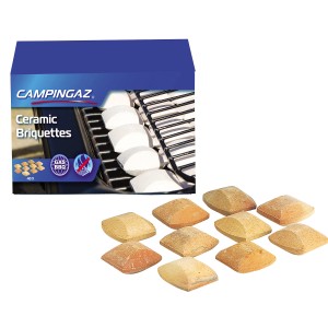 Pietre in ceramica Campingaz, 40 pezzi, per una distribuzione uniforme del calore durante la cottura alla griglia.