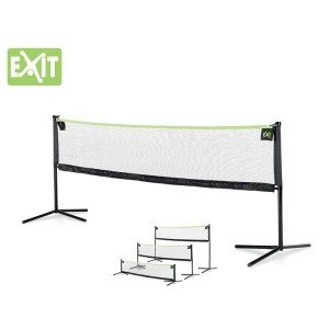 Rete sportiva EXIT nera regolabile (155x300cm) per gioco e divertimento, in diverse altezze.