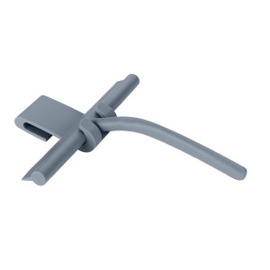 Schöner Wohnen Mondine tergivetro doccia, silicone blu con supporto per box doccia.