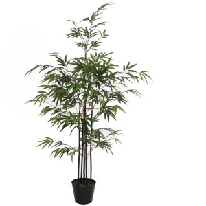 Pianta artificiale di bambù verde Mica Decorations in vaso, altezza 120 cm.