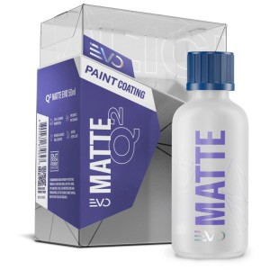 Gyeon Q² Matte EVO 50ml: Mattlack-Versiegelung für Autopflege, Flasche und Verpackung.