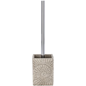 Wenko Brosse WC Fossil Beige en polyrésine avec brosse WC.