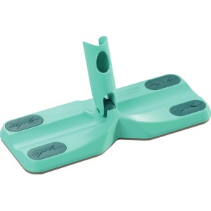 Leifheit Clean & Away Click scopa per pavimenti, verde menta, per la pulizia a secco. Dispositivo di pulizia con incavo.