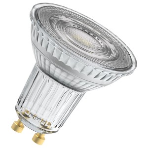 Lampadina LED dimmerabile Osram GU10, riflettore PAR16, 2.4W, per illuminazione a risparmio energetico.