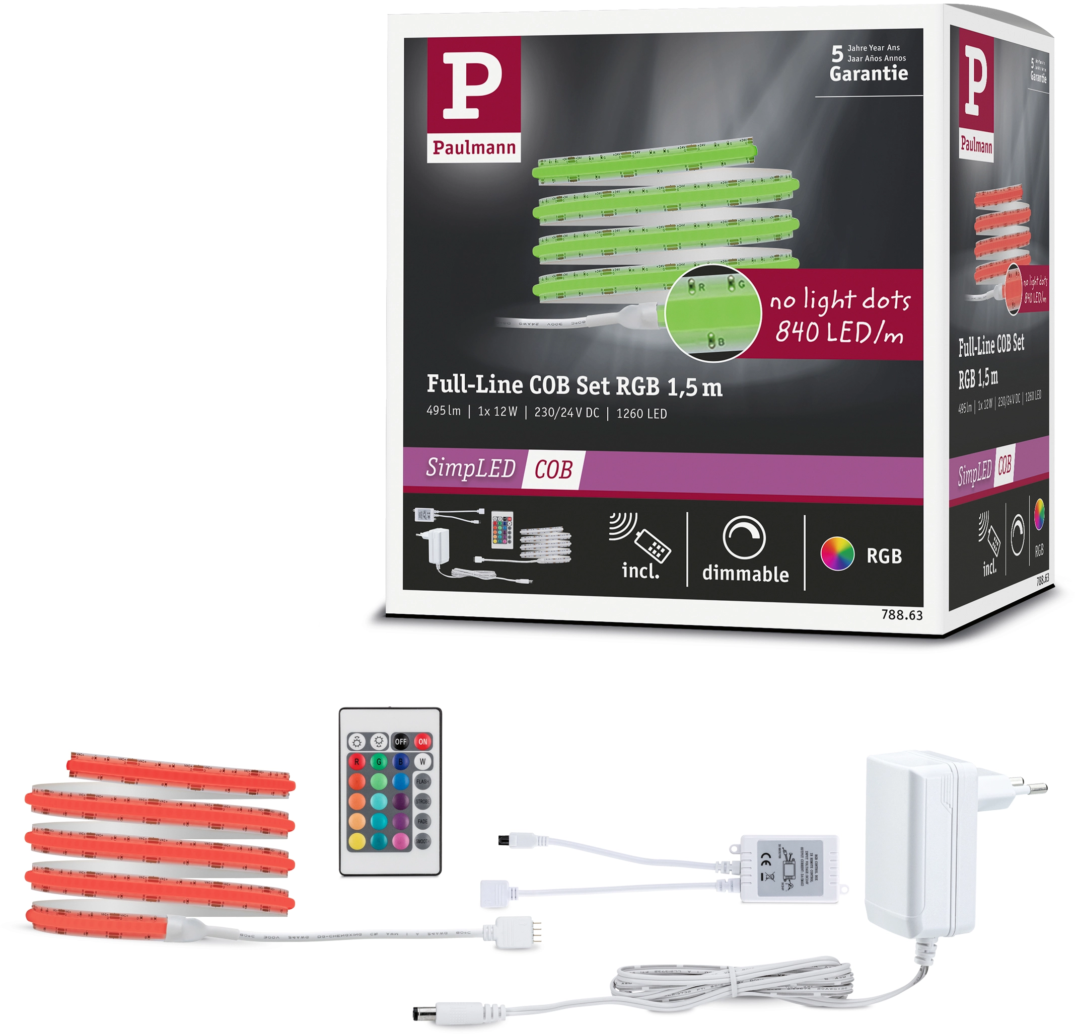 Paulmann LED-Strip-Set SimpLED COB RGB 12 W / Länge 1,5 m kaufen