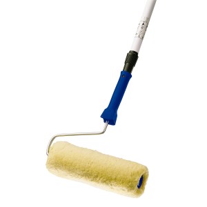 Rouleau de façade LUX 25 cm avec manche télescopique pour surfaces légèrement structurées.