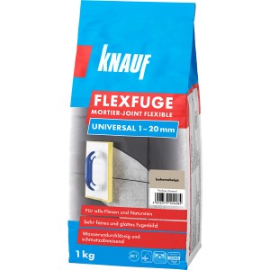 Knauf Flexfuge Universal Bahamabeige, sacco da 1 kg. Stucco per piastrelle e pietra naturale.