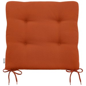 Cuscino per sedia da giardino Doppler Life arancione, 45x45 cm, con lacci.