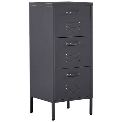 Armoire à dossiers Wostok 3 tiroirs acier Noir