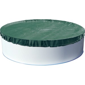 Bâche d'hiver Steinbach pour piscine ronde Ø 460 cm, couverture verte
